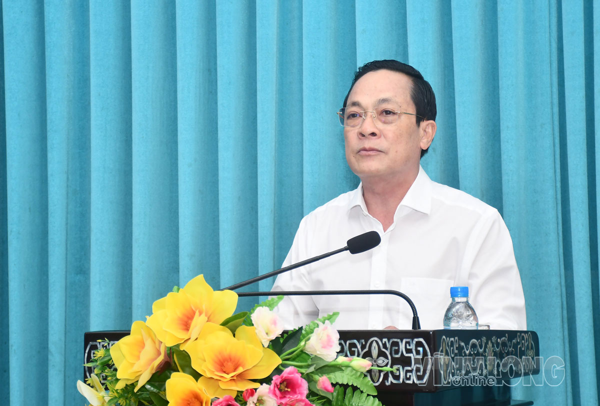 Đồng chí Lâm Minh Đằng- Phó Bí thư Tỉnh ủy kết luận hội thảo.