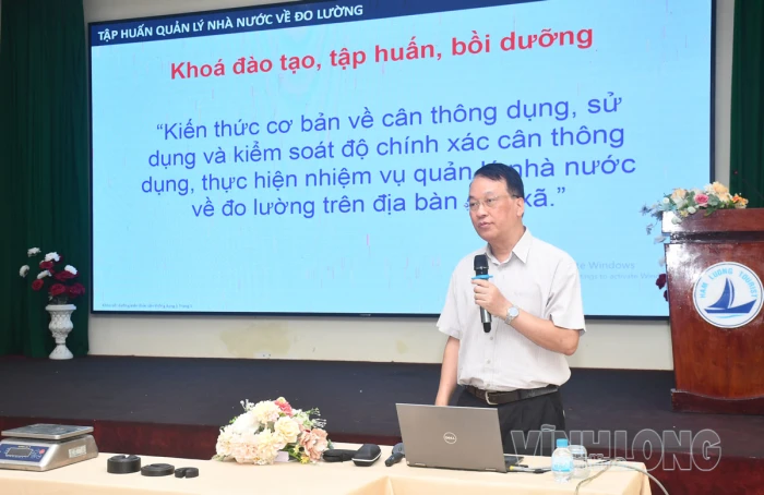 Tập huấn nghiệp vụ quản lý và kiểm định các loại cân thông dụng