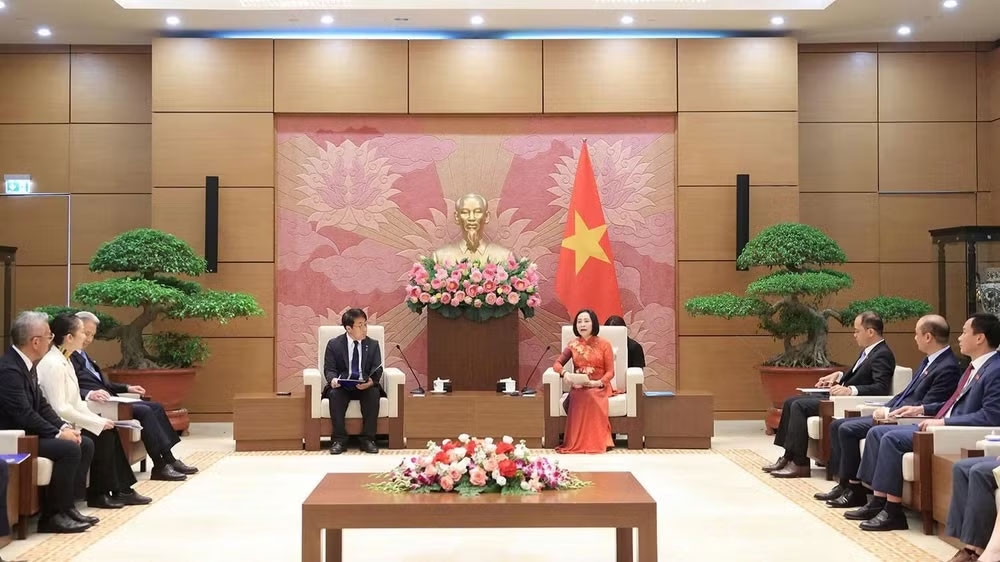 Toàn cảnh buổi tiếp. (Ảnh: CTV)
