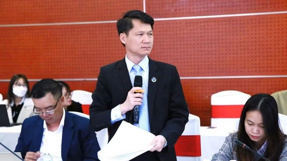 Luật sư Trần Văn An, Chủ nhiệm Đoàn Luật sư tỉnh Bắc Ninh tham gia góp ý về chế định luật sư công. (Ảnh: H.N)
