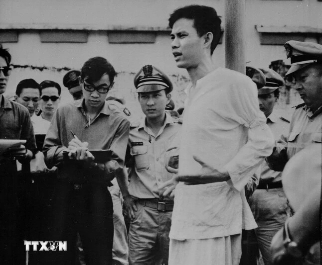 Những phút cuối cùng oanh liệt của Anh hùng Nguyễn Văn Trỗi tại pháp trường Khám Chí Hòa. Ảnh: Tư liệu/TTXVN