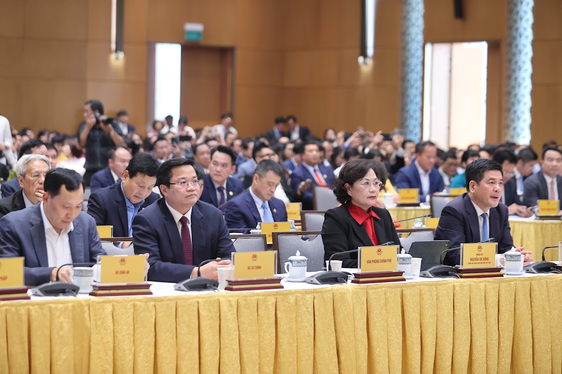 Đại diện lãnh đạo các bộ, ngành tham dự Hội nghị - Ảnh: VGP/Nhật Bắc

