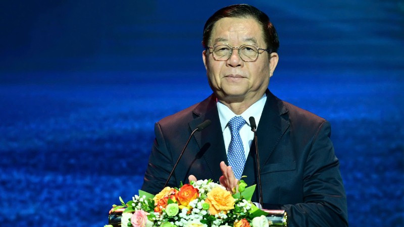 Đồng chí Nguyễn Trọng Nghĩa phát biểu tại Lễ trao giải. (Ảnh: Việt Trung)
