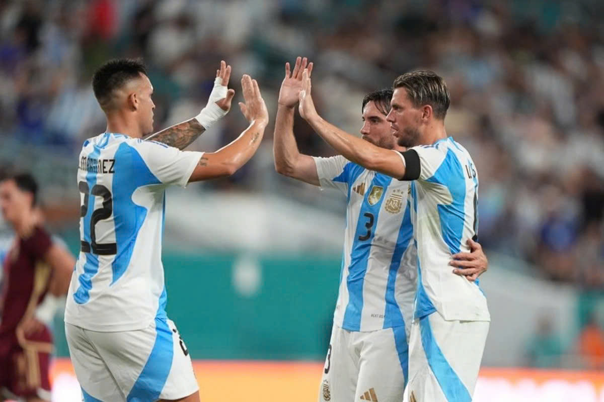 ĐT Argentina giành chiến thắng tối thiểu (Ảnh: Seleccion Argentina)

