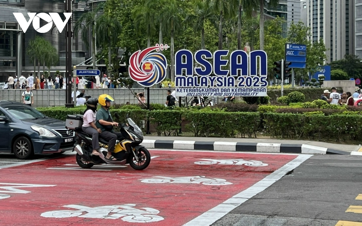 Đường phố Malaysia trong dịp Hội nghị ASEAN 2025. Ảnh: Ngọc Diệp.