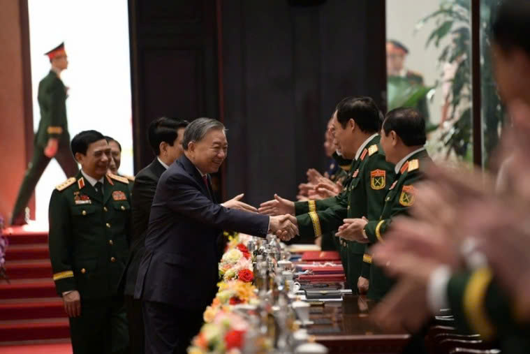 Tổng Bí thư Tô Lâm đến dự phiên bế mạc