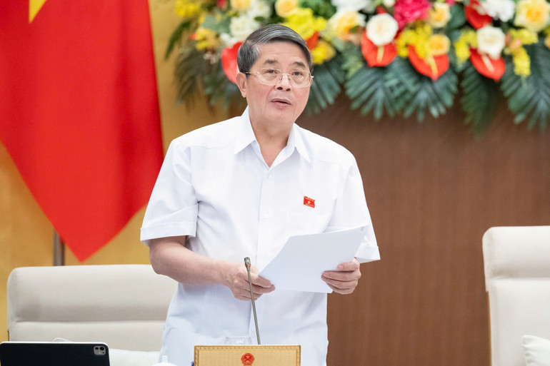 Phó Chủ tịch Quốc hội Nguyễn Đức Hải phát biểu kết luận. (Ảnh: DUY LINH)