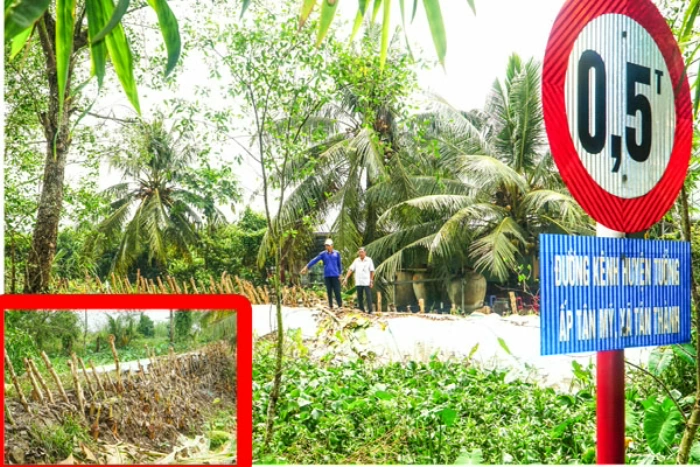 Khẩn trương khắc phục điểm sạt lở kênh Huyện Tưởng