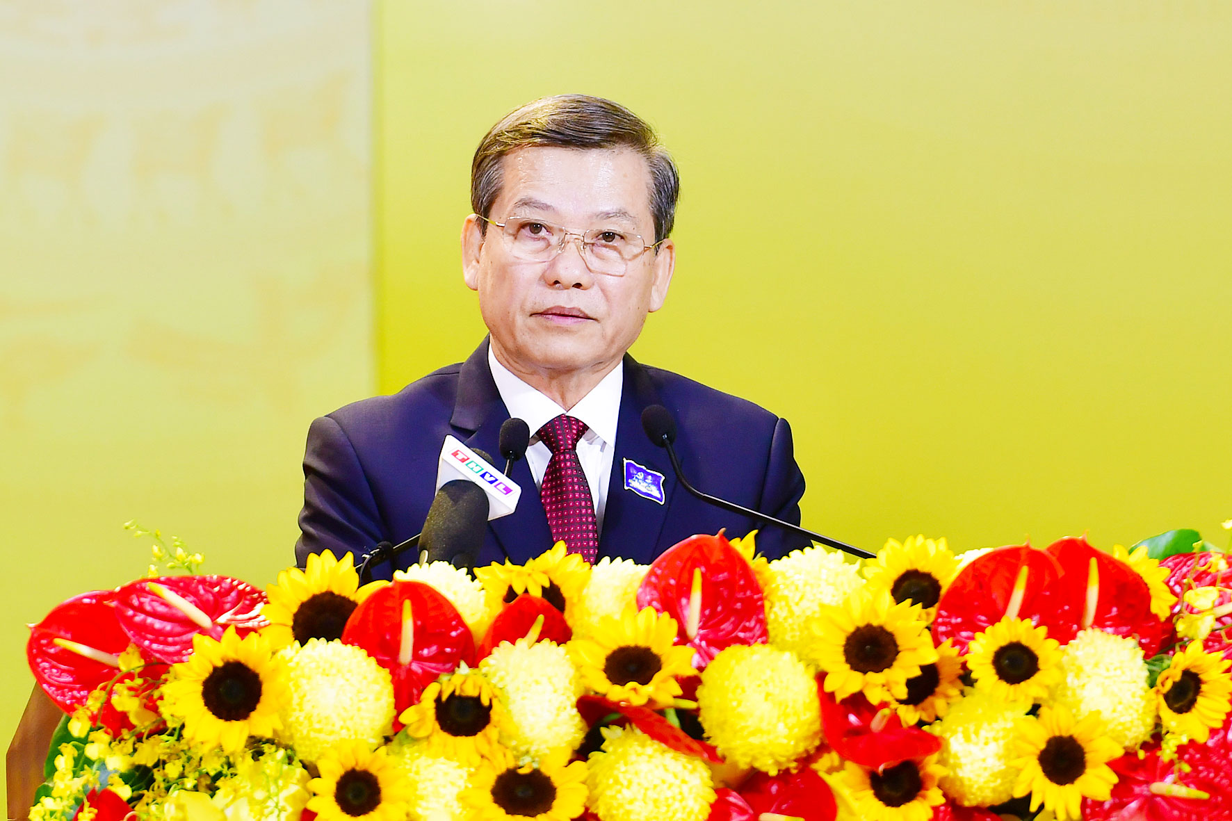 Đồng chí Lê Minh Trí- Bí thư Trung ương Đảng, Chánh án Tòa án nhân dân tối cao phát biểu chỉ đạo tại Đại hội.