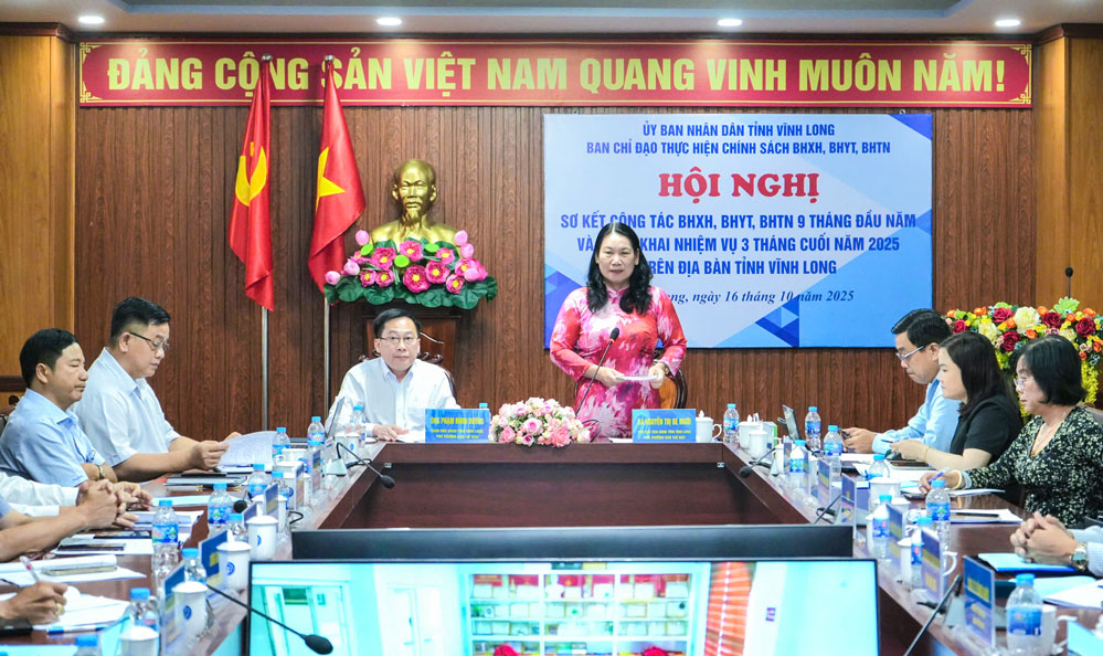 
Phó Chủ tịch UBND tỉnh- Nguyễn Thị Bé Mười phát biểu chỉ đạo tại hội nghị.