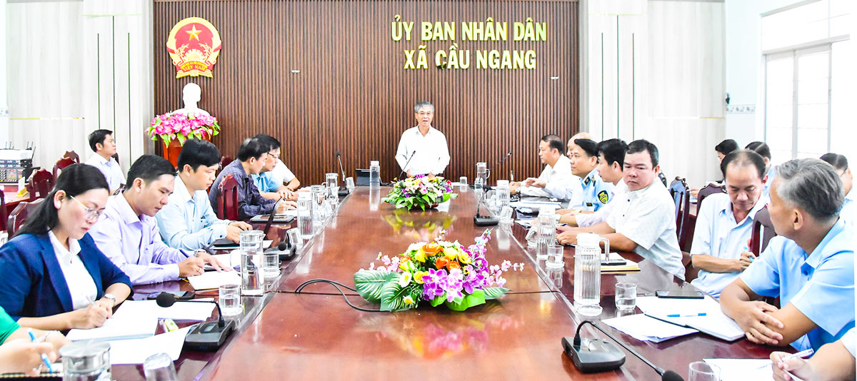 Phó Chủ tịch UBND tỉnh- Châu Văn Hòa phát biểu chỉ đạo buổi kiểm tra.