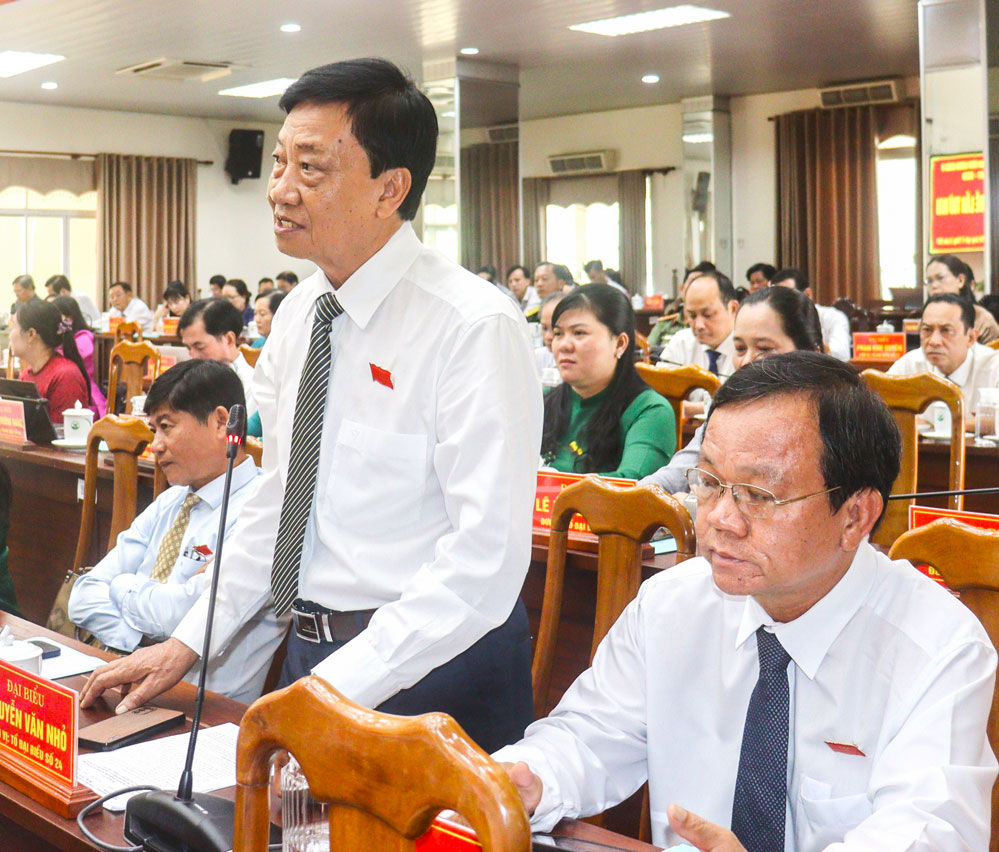 Đại biểu ý kiến thảo luận tại kỳ họp.