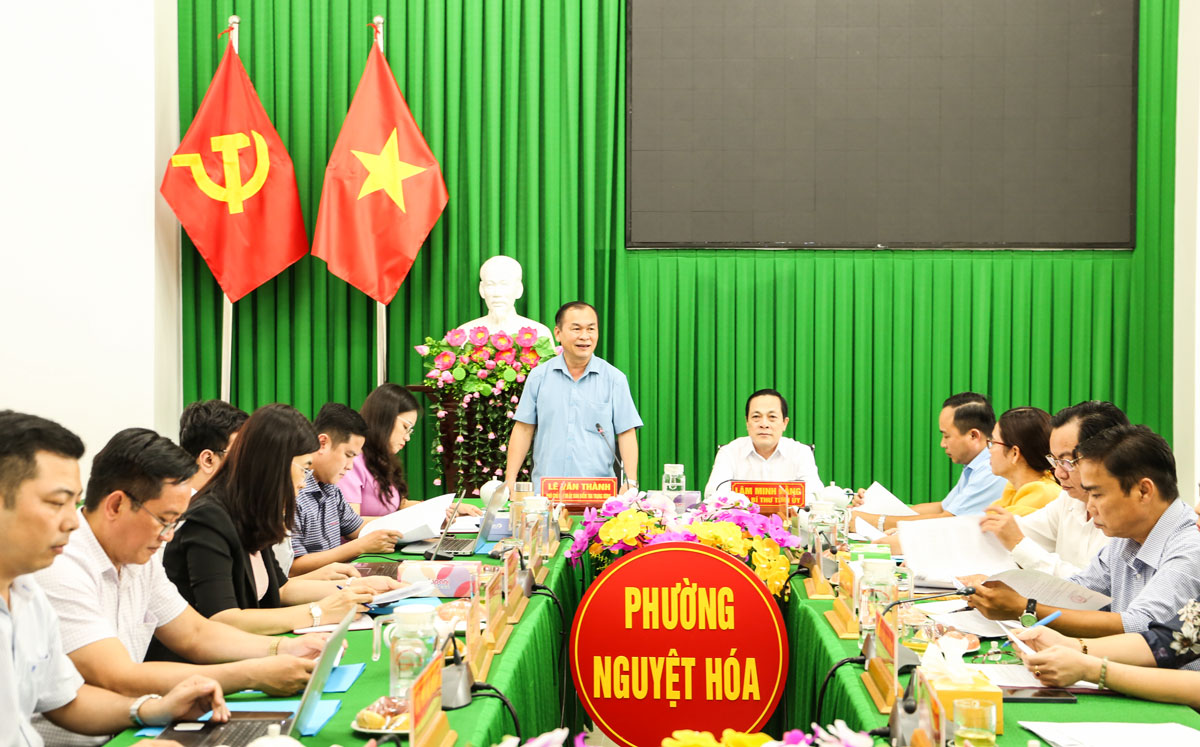 Phó Chủ nhiệm Ủy ban Kiểm tra Trung ương- Lê Văn Thành phát biểu kết luận giám sát.