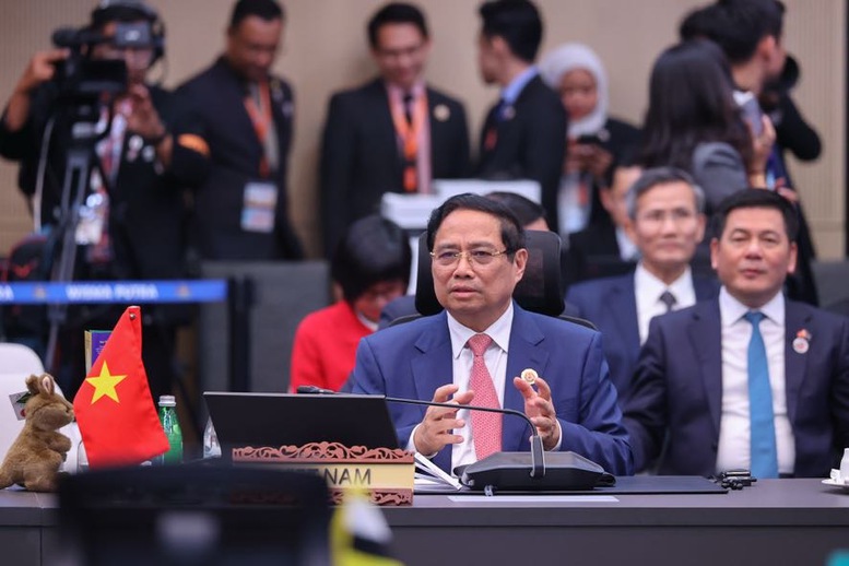 Thủ tướng Chính phủ Phạm Minh Chính đề xuất 4 trọng tâm ưu tiên cho hợp tác ASEAN – Australia - Ảnh: VGP/Nhật Bắc