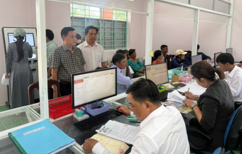 Trung tâm Phục vụ hành chính công xã Long Thạnh, tỉnh An Giang - Ảnh: VGP


