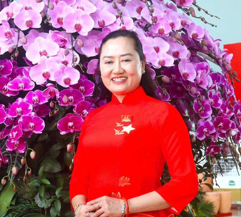 Đồng chí Phạm Thị Thanh Thảo- Tỉnh ủy viên, Bí thư Đảng ủy, Chủ tịch HĐND xã Phước Mỹ Trung
