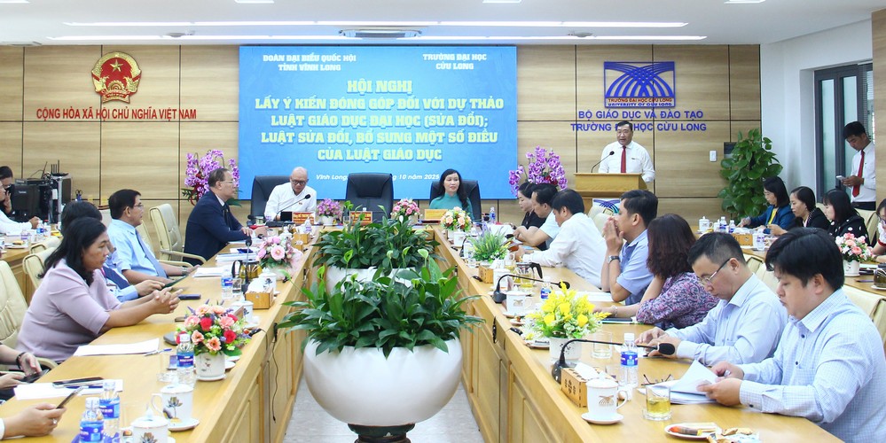 Hội nghị lấy ý kiến đóng góp dự thảo Luật Giáo dục đại học (sửa đổi) và dự thảo Luật sửa đổi, bổ sung một số điều của Luật Giáo dục.

