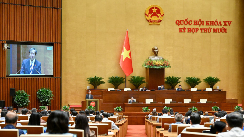 Kỳ họp thứ 10, Quốc hội khóa XV. (Ảnh: THỦY NGUYÊN)
