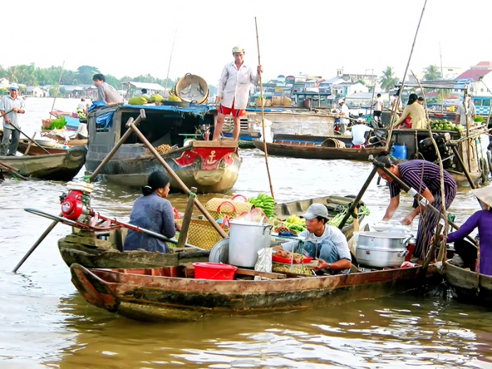 Cây bẹo- linh hồn của chợ nổi miền Tây