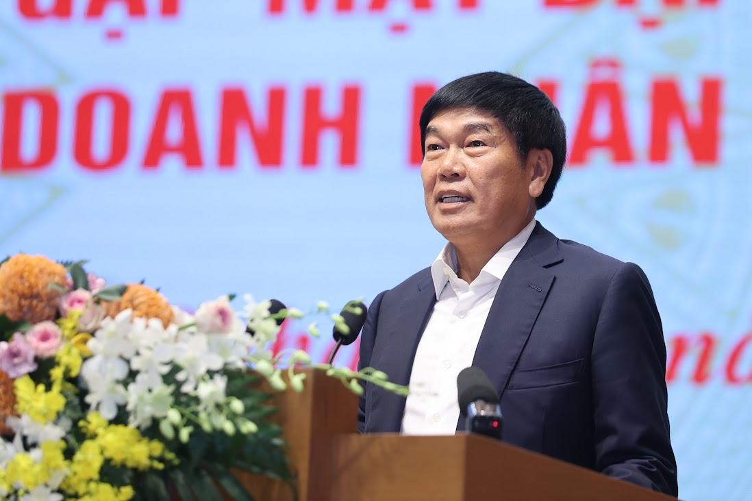 Chủ tịch Hội đồng quản trị Công ty cổ phần Tập đoàn Hòa Phát rần Đình Long - Ảnh: VGP/Nhật Bắc

