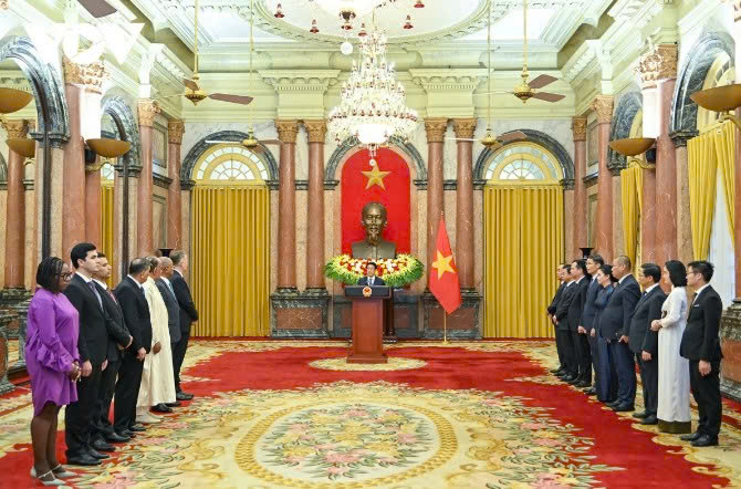 Toàn cảnh buổi tiếp
