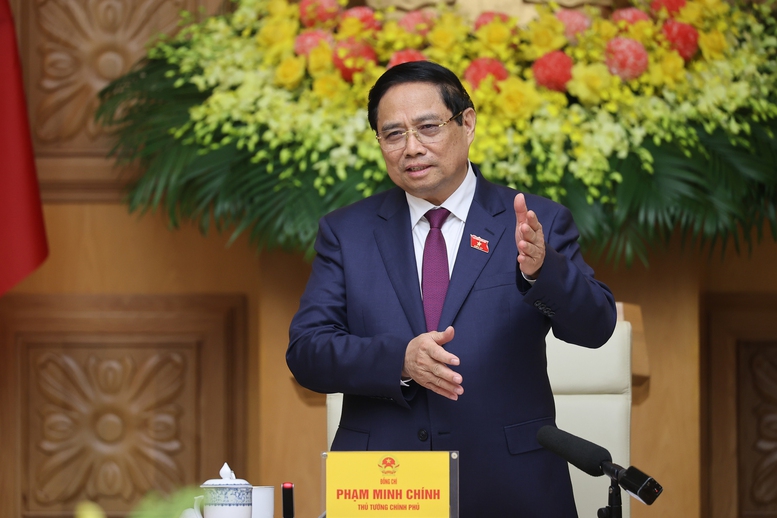 Thủ tướng yêu cầu Bộ Nội vụ căn cứ khoảng thời gian tổ chức Đại hội Thi đua yêu nước toàn quốc lần thứ XI để có thông báo, hướng dẫn các cơ quan, đơn vị, địa phương chuẩn bị; chuẩn bị tốt kịch bản Đại hội - Ảnh: VGP/Nhật Bắc

