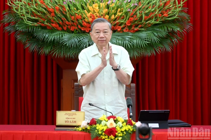 [Ảnh] Tổng Bí thư Tô Lâm chủ trì phiên họp Thường trực Ban Chỉ đạo Trung ương về phát triển khoa học, công nghệ, đổi mới sáng tạo và chuyển đổi số