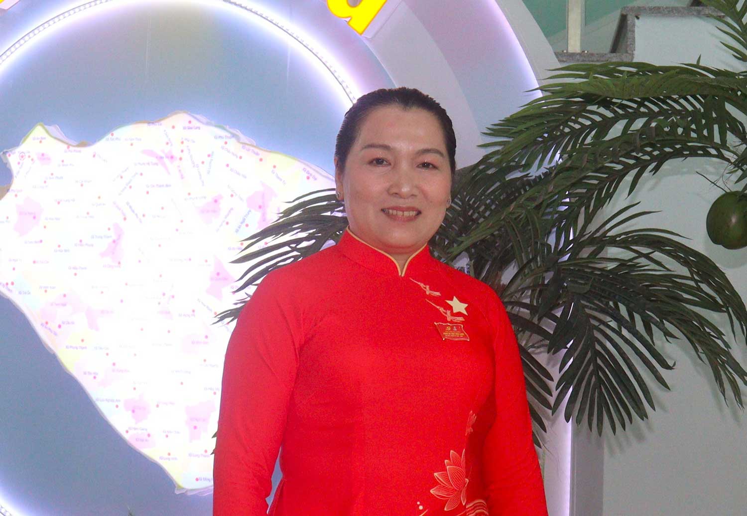 
Đồng chí Trần Thị Thúy- Bí thư Đảng ủy, Chủ tịch HĐND xã Hương Mỹ
