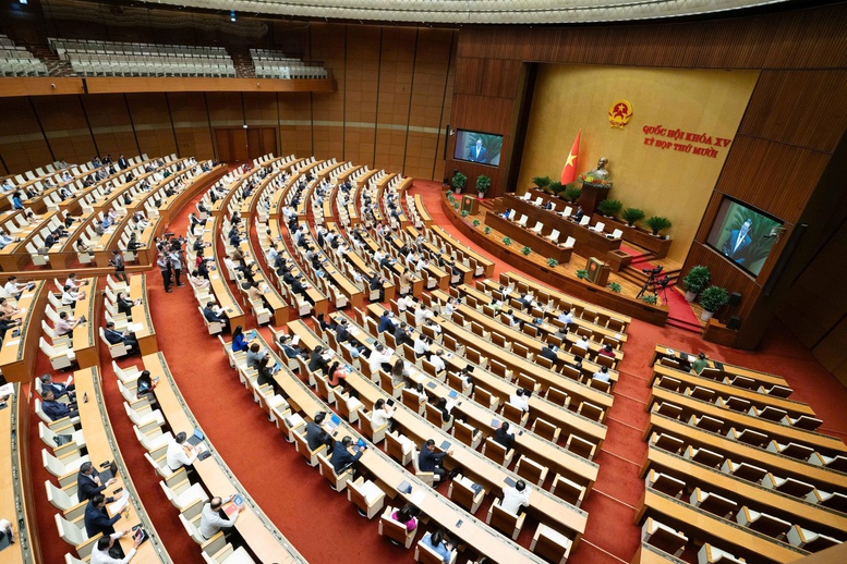 Họp phiên toàn thể tại Hội trường Quốc hội sáng 31/10.