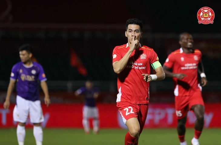 Tiến Linh đang có phong độ tốt trong màu áo Công An TP.HCM - ẢNh: TTO