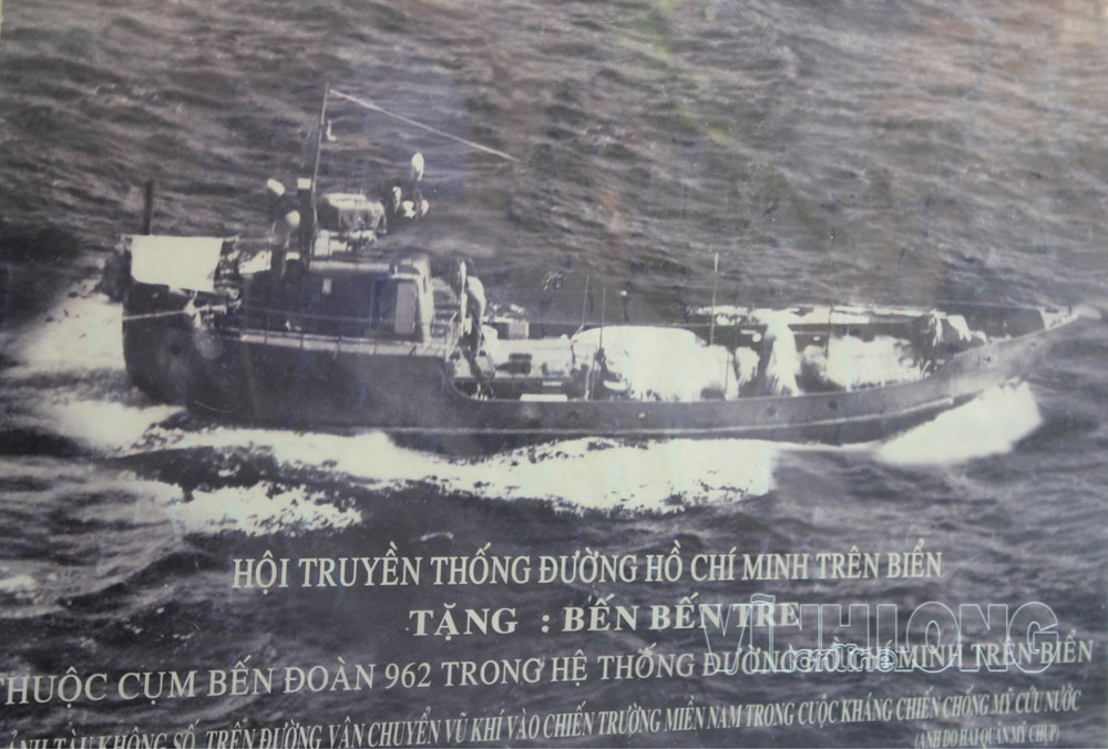 Ảnh tàu không số trên đường vận chuyển vũ khí vào chiến trường miền Nam trong cuộc kháng chiến chống mỹ cứu nước. Ảnh: TL

