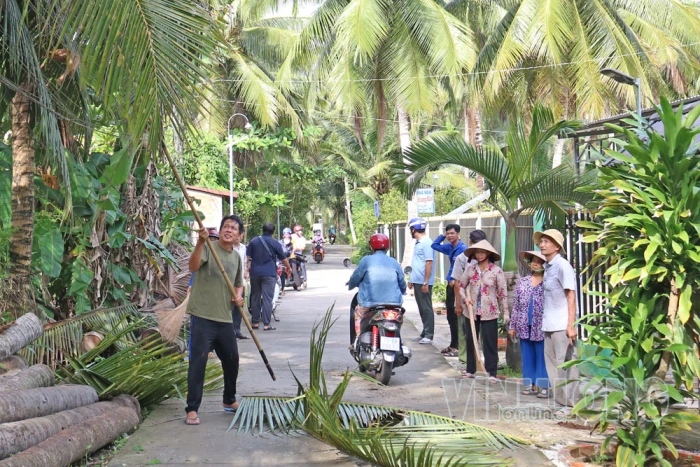 Phước Mỹ Trung tích cực làm tốt vệ sinh môi trường