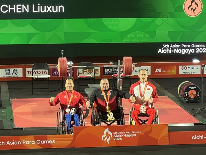 ASIAN Para Games 5: Lực sĩ Lê Văn Công giành huy chương bạc đầu tiên