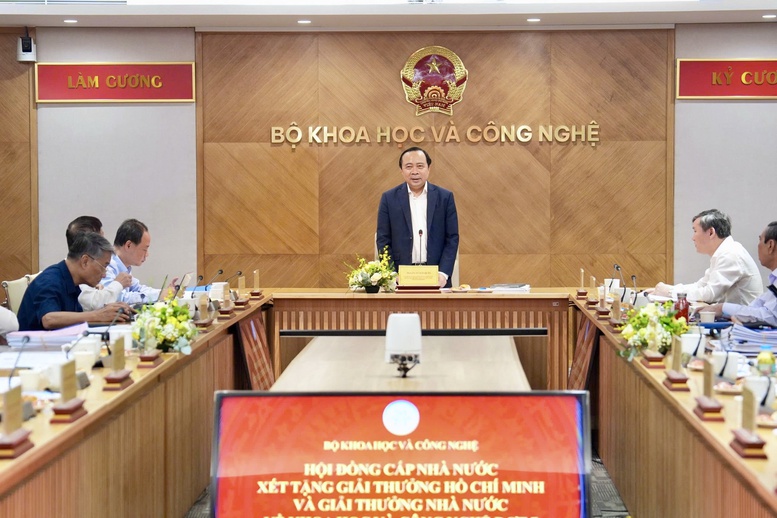 Phiên họp Hội đồng cấp Nhà nước xét tặng Giải thưởng Hồ Chí Minh và Giải thưởng Nhà nước về khoa học và công nghệ đợt 7 - Ảnh: Bộ Khoa học và Công nghệ

