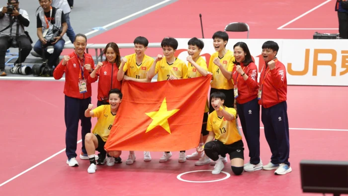 Cầu mây nữ Việt Nam giành Huy chương Vàng sau màn ngược dòng trước Thái Lan