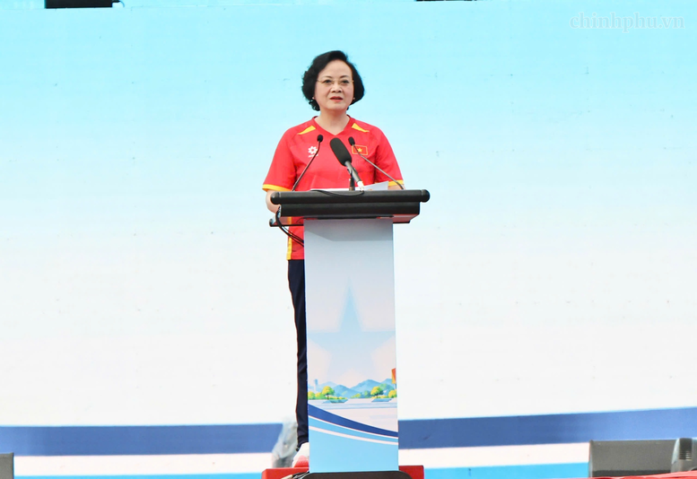 Phó Thủ tướng Phạm Thị Thanh Trà phát động Phong trào toàn dân tập luyện thể thao năm 2026 - Ảnh: chinhphu.vn/Thu Giang