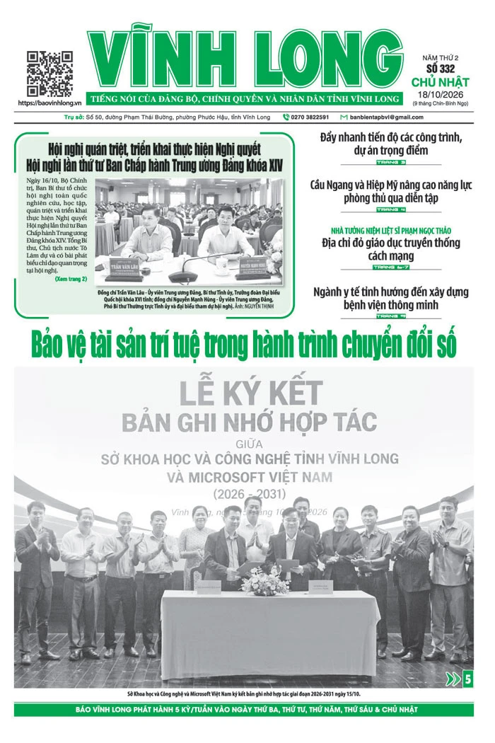 Mời bạn đọc xem báo in số 332 chủ nhật ngày 18/10/2026