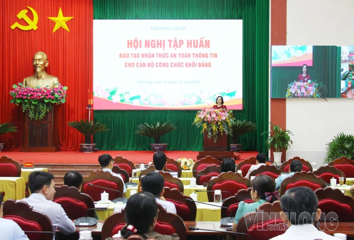 Tập huấn đào tạo nhận thức an toàn thông tin cho cán bộ, công chức khối Đảng