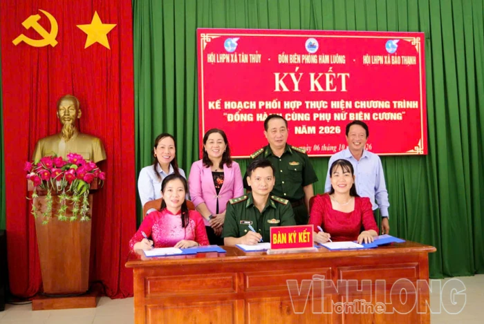 Ký kết kế hoạch “Đồng hành cùng phụ nữ biên cương” năm 2026