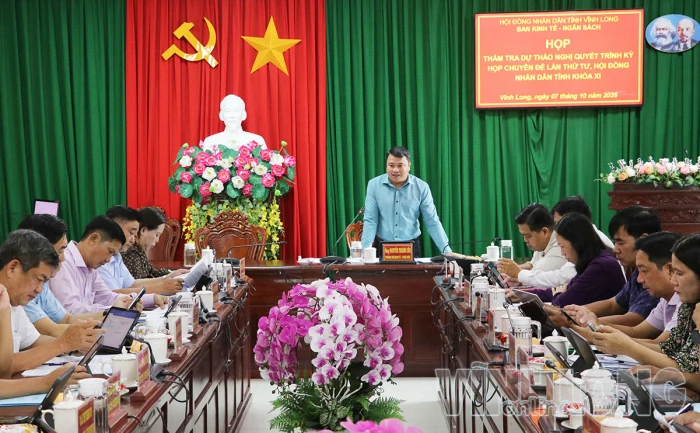 Ban Kinh tế- Ngân sách HĐND tỉnh thẩm tra văn bản trình kỳ họp chuyên đề lần thứ tư