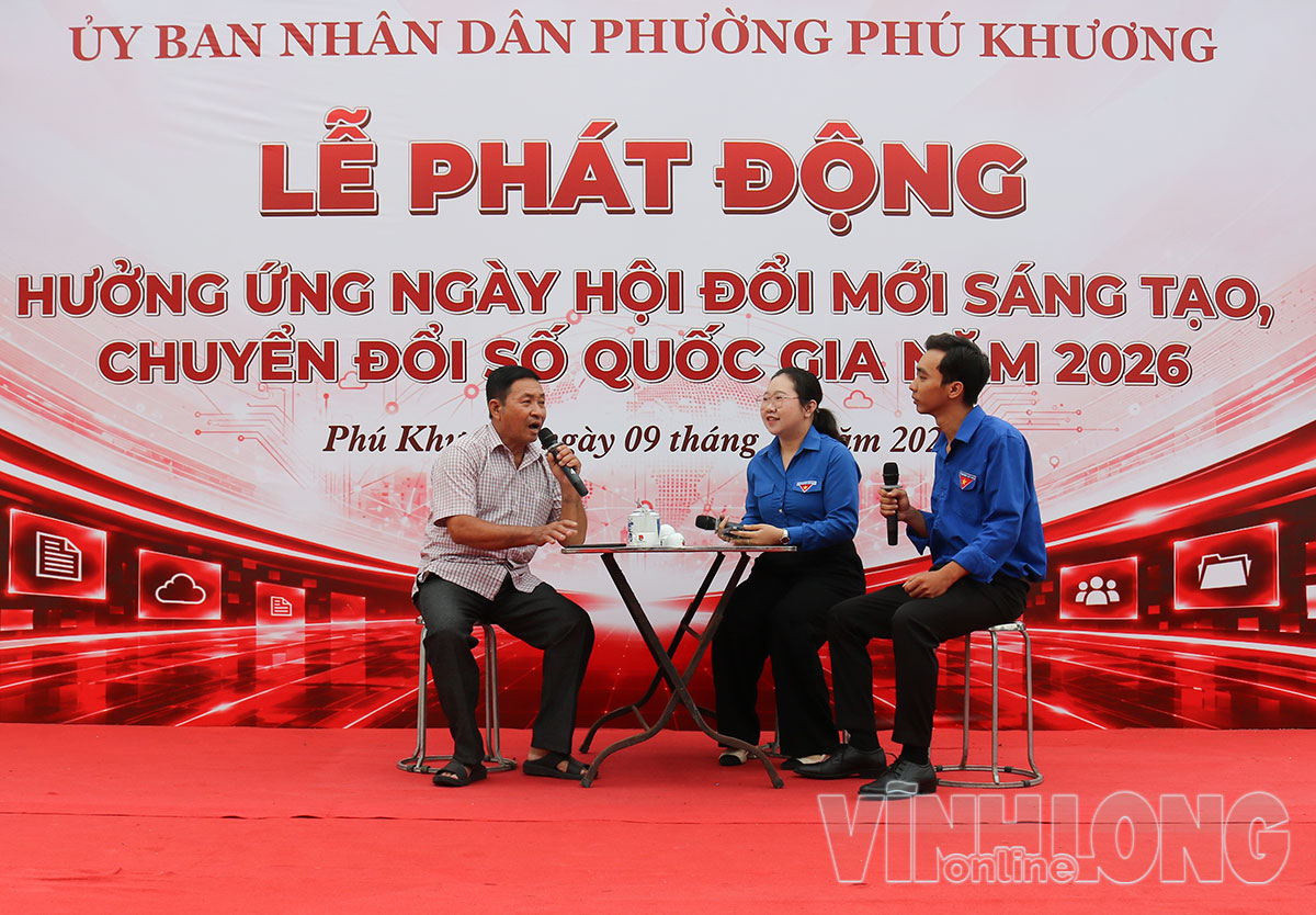 Tiểu phẩm tại Ngày hội chuyển đổi số quốc gia năm 2026. Ảnh: THÀNH LẬP