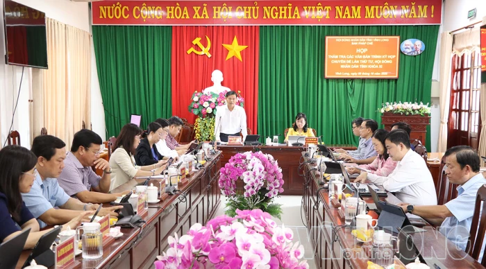 Ban Pháp chế HĐND tỉnh thẩm tra dự thảo nghị quyết trình kỳ họp chuyên đề lần thứ tư
