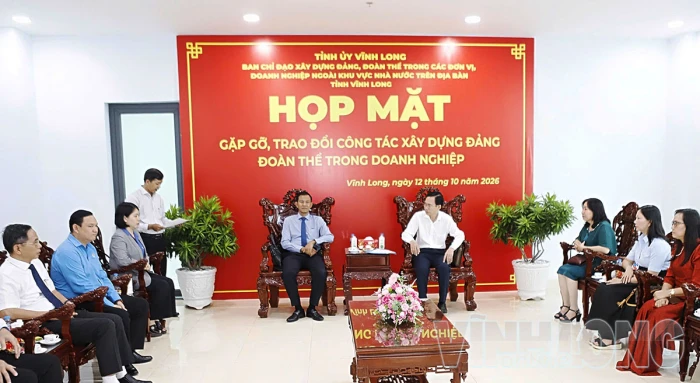 Vĩnh Long họp mặt, gặp gỡ, trao đổi công tác xây dựng Đảng, đoàn thể trong doanh nghiệp