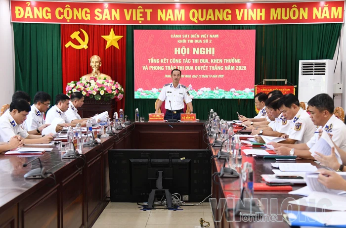 Khối thi đua số 2 - Cảnh sát biển Việt Nam tổng kết công tác thi đua, khen thưởng và Phong trào Thi đua Quyết thắng năm 2026
