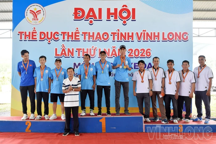 Đại hội TDTT tỉnh: Cụm 20 xã Long Hồ tạm dẫn đầu bảng tổng sắp huy chương