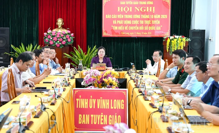 Hội nghị Báo cáo viên Trung ương tháng 10 và phát động Cuộc thi trực tuyến “Tìm hiểu về chuyển đổi số quốc gia”