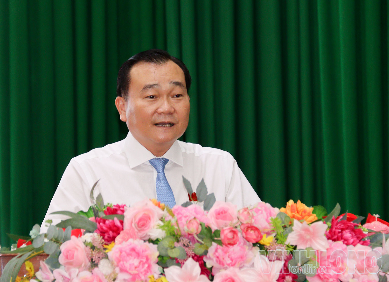 Đồng chí Nguyễn Minh Dũng - Ủy viên Dự khuyết Trung ương Đảng, Phó Bí thư Tỉnh ủy, Chủ tịch HĐND tỉnh phát biểu bế mạc Kỳ họp chuyên đề lần thứ tư HĐND tỉnh khóa XI.