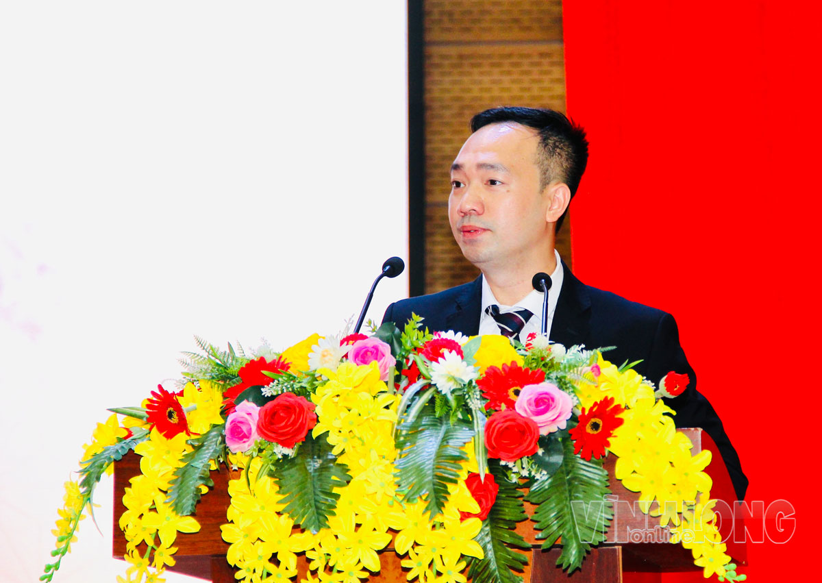 TS. Đào Huy Hoàng- Phó Hiệu trưởng trường Đại học Xây dựng Miền Tây phát biểu tại chương trình.