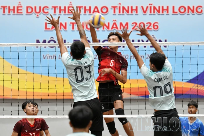 Xác định các đội bóng chuyền nam vào chung kết Đại hội TDTT tỉnh