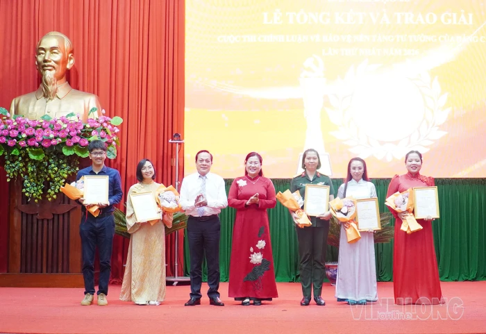 Tổng kết và trao giải cuộc thi chính luận về bảo vệ nền tảng tư tưởng của Đảng cấp tỉnh, lần thứ Nhất năm 2026